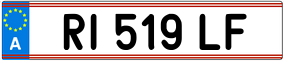 Trailer License Plate